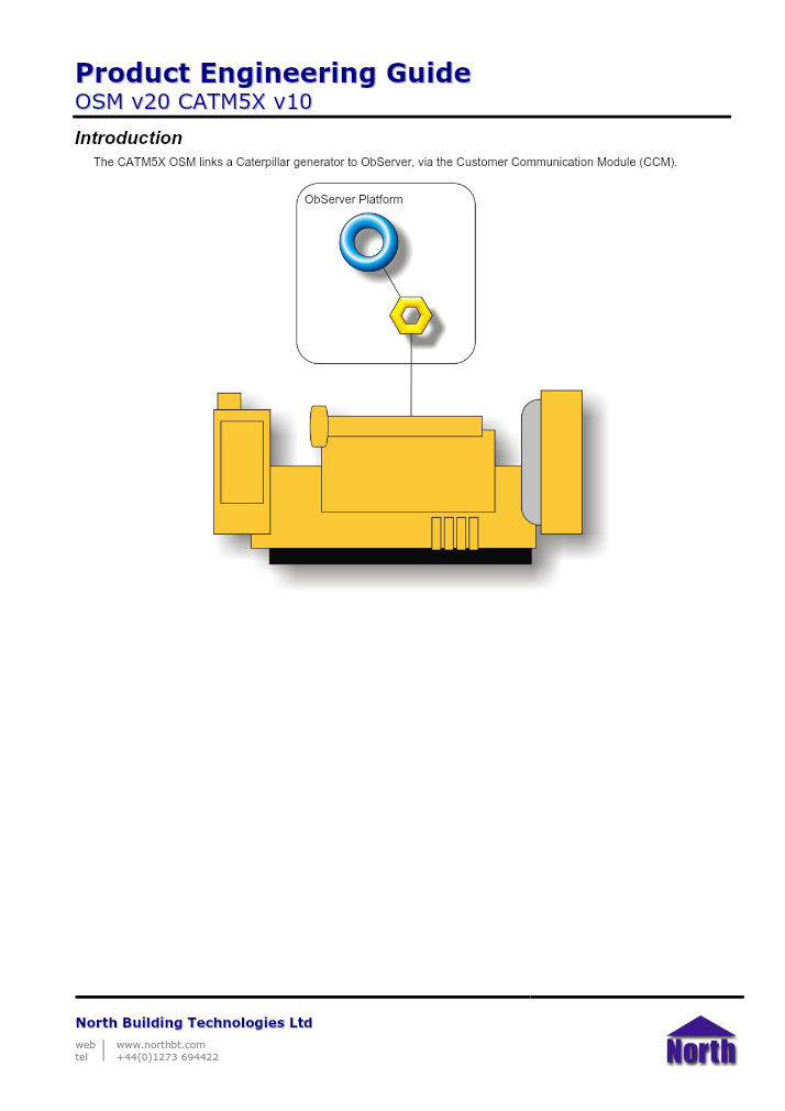 Preview thumbnail of page 1 of the CATM5X Engineering Guide PDF document.